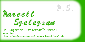 marcell szelezsan business card